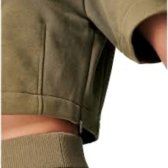 Sweaty Betty Wren Crop Top - Olive Green L NWT - Picture 4 of 6